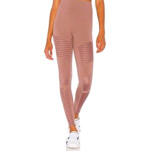 Alo Yoga high waist 7/8 moto legging in smoky quartz